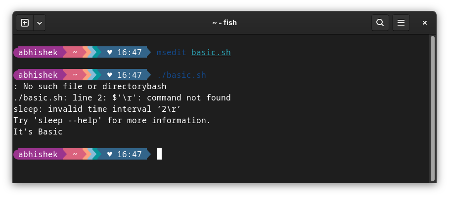 MS Edit adds Windos line ending