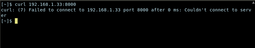 localhost connection failed