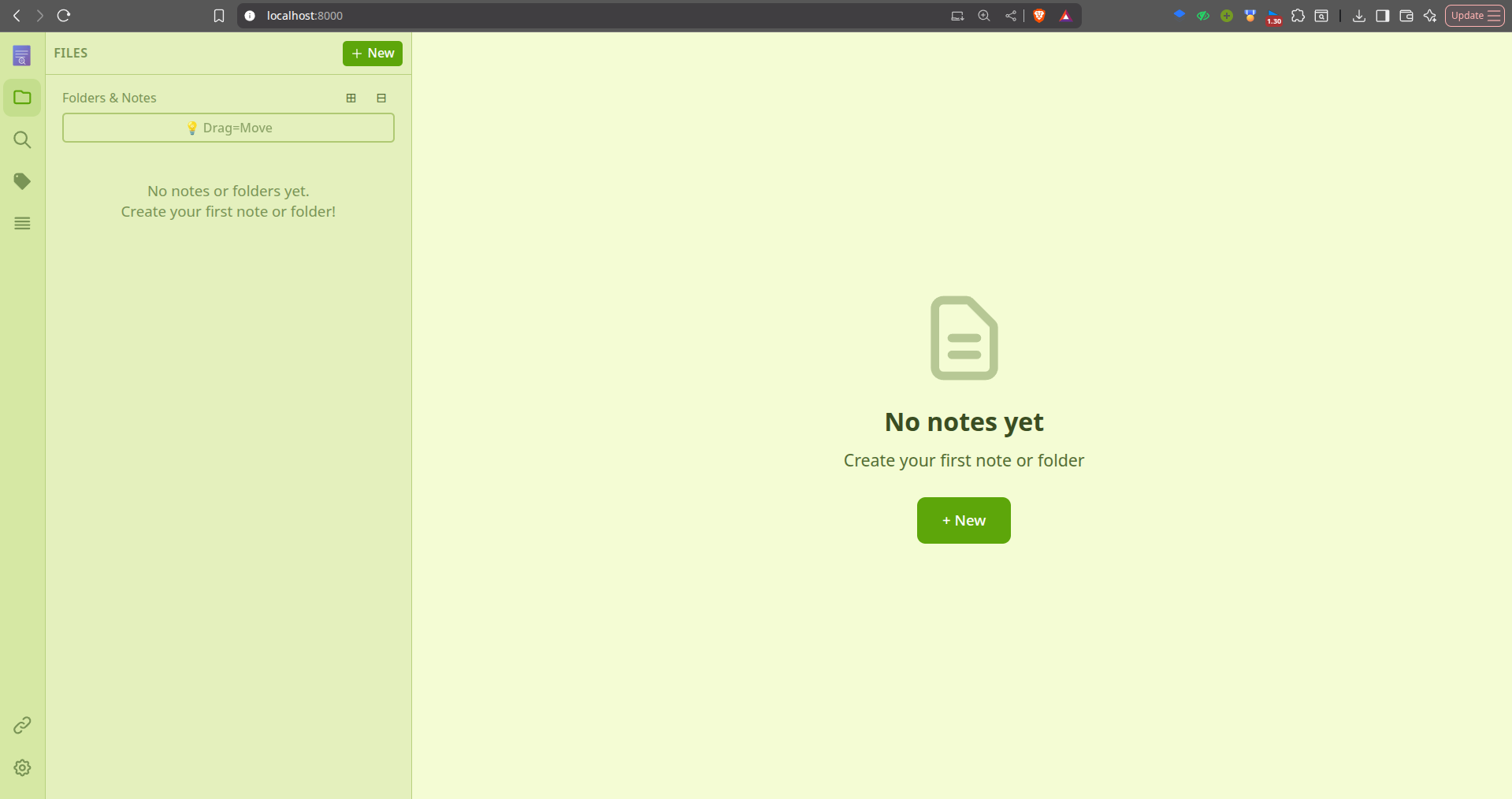 NoteDiscovery interface