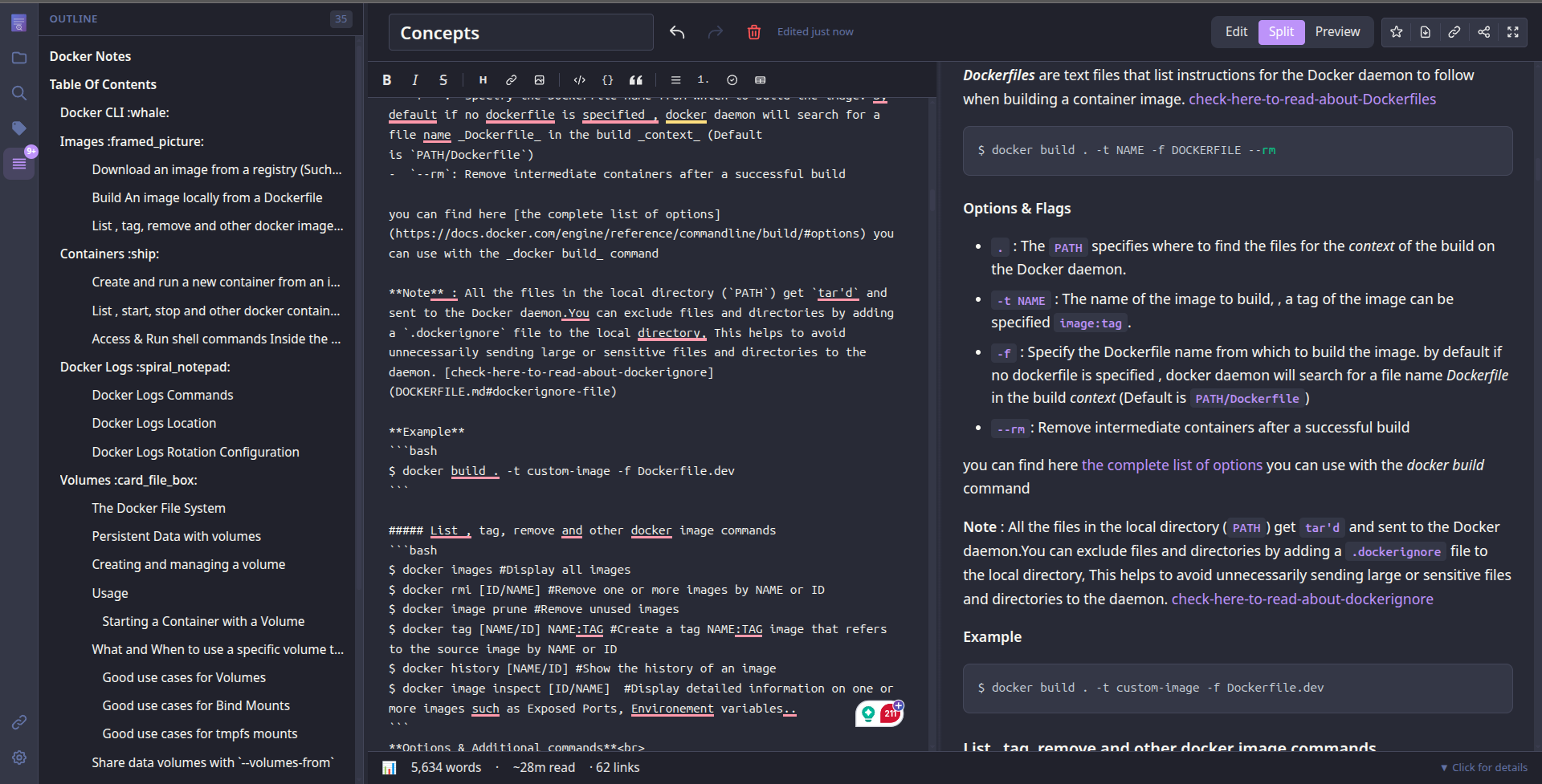 NoteDiscovery Outline Panel