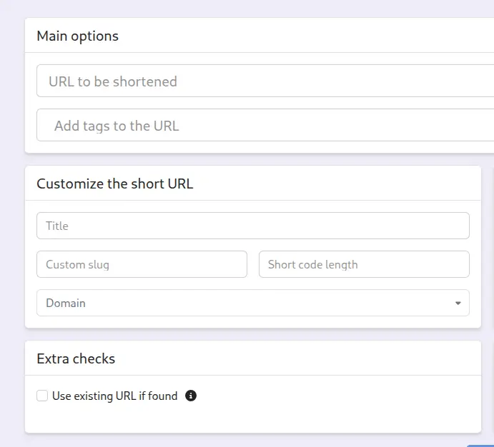 Custom slug feature of shlink.