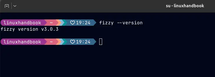 fizzy working in terminal
