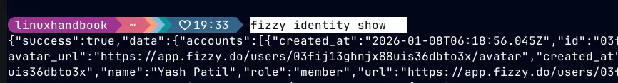 Fizzy Identity information