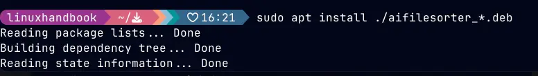 Installing aifilesorter