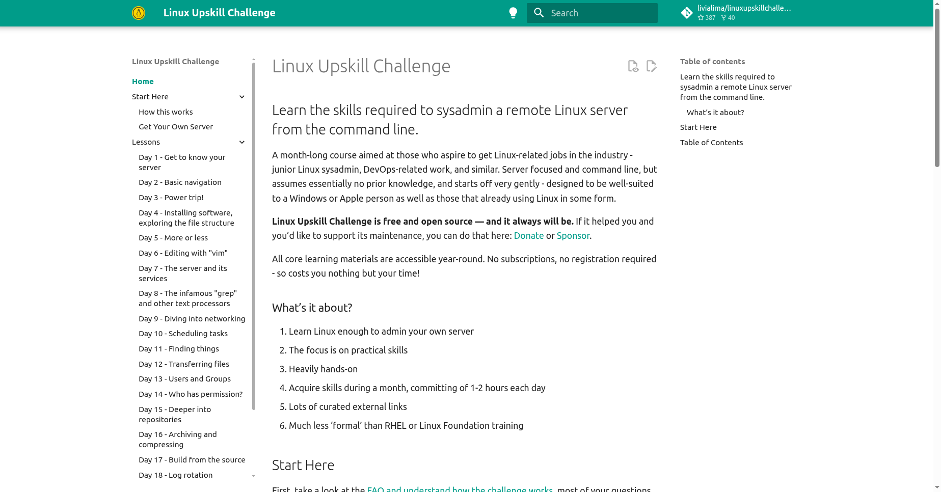 Linux Upskill Challenge 20 Days