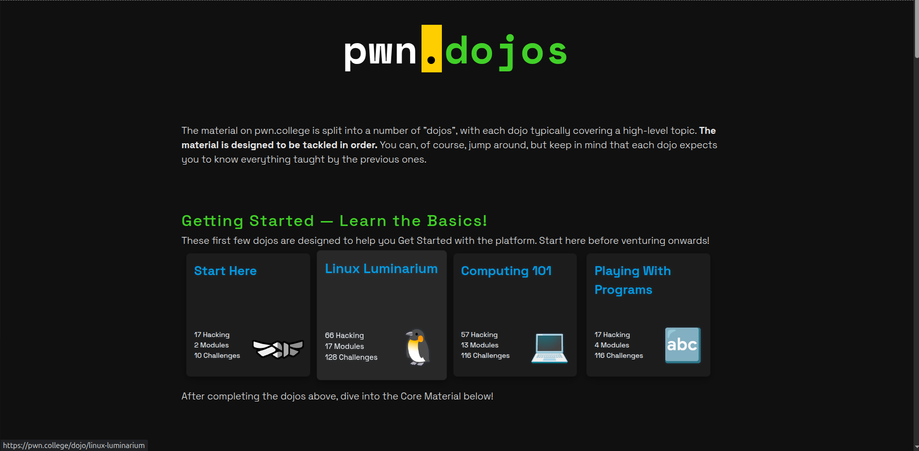 pwn.college structured paths