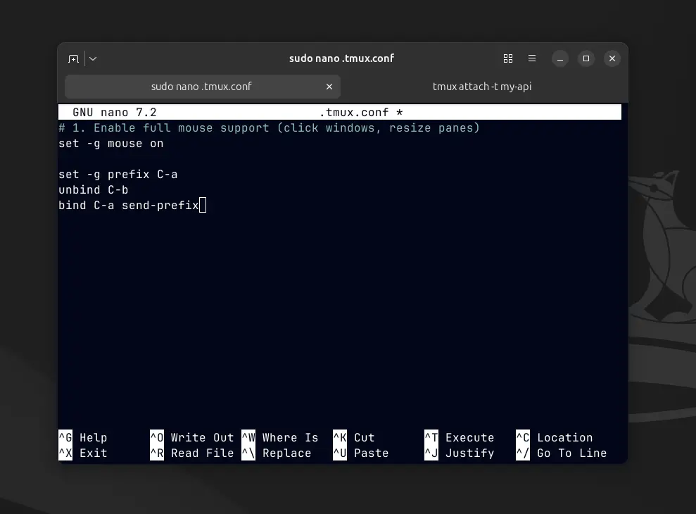 Set new Prefix Key