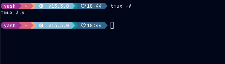 tmux version