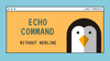 How to Use echo Command Without Newline in Linux