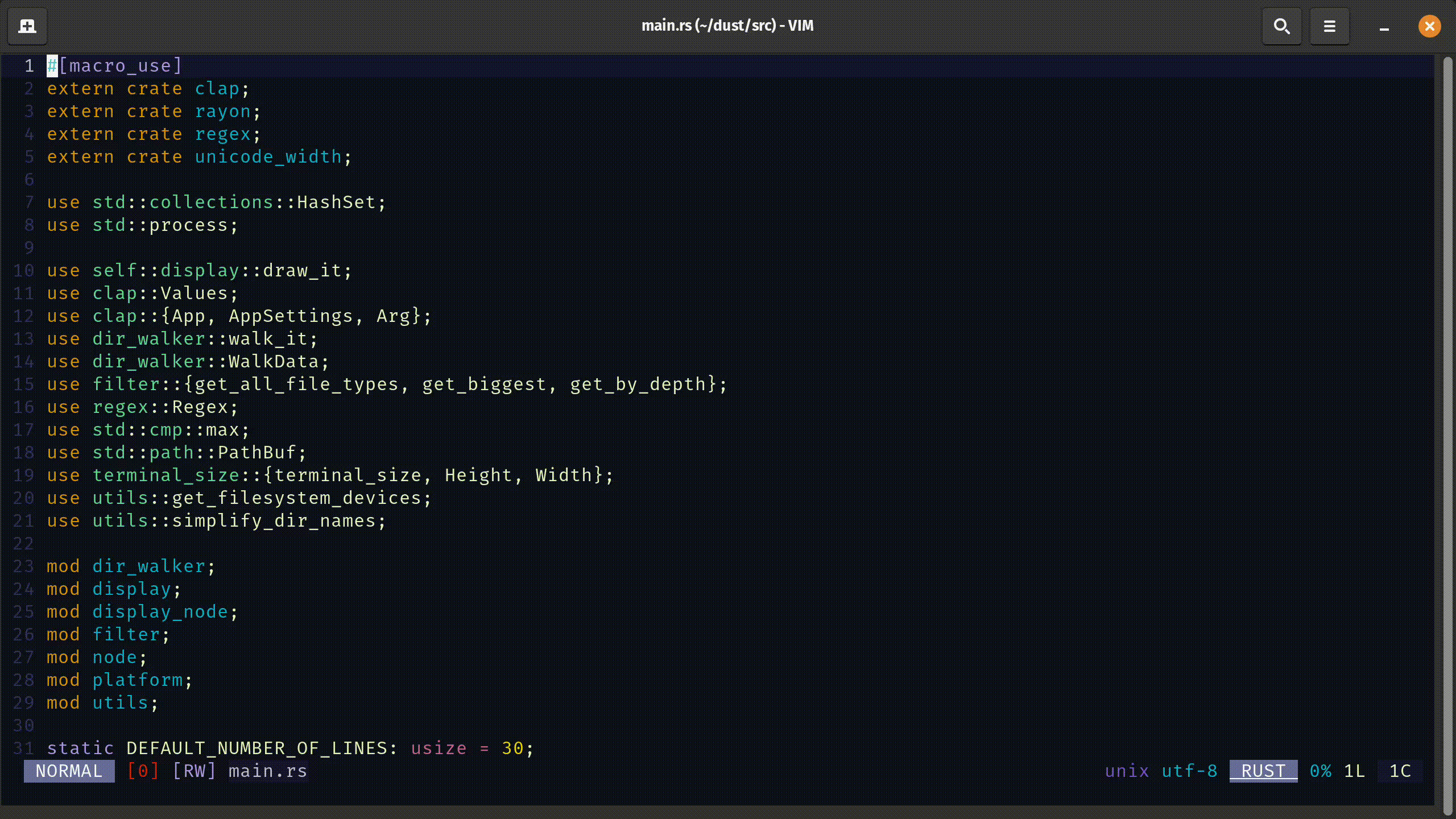 how to open a file in vim windows