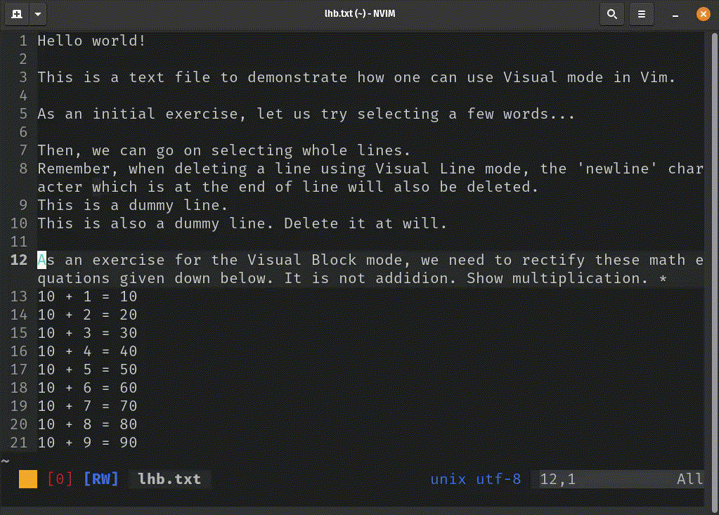 Visual Mode in Vim [Beginner's Guide]
