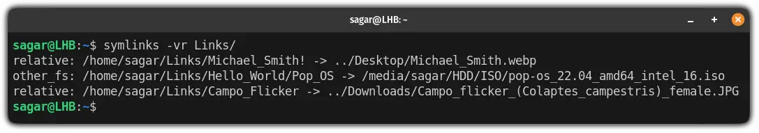 linux find symlinks to file