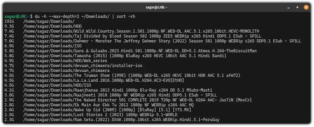 Sort Du Command Output By Size In Linux sort-du-command-output-by-size-in-linux