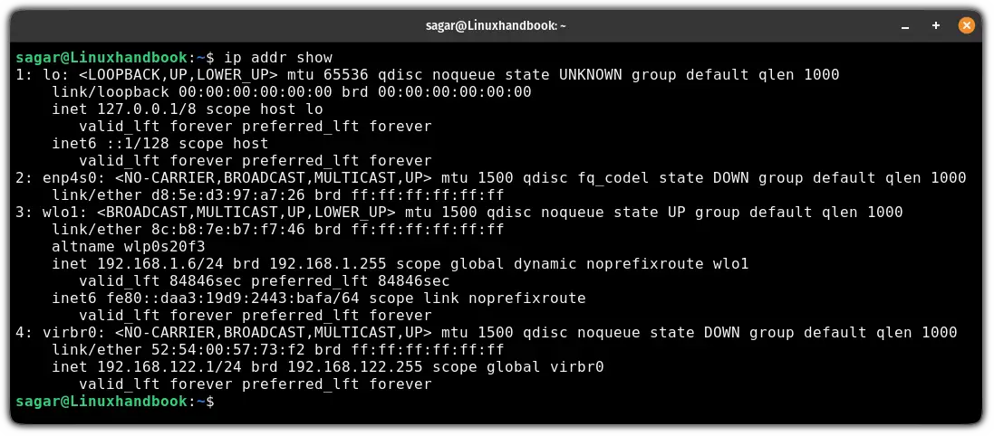 ip Command Examples in Linux