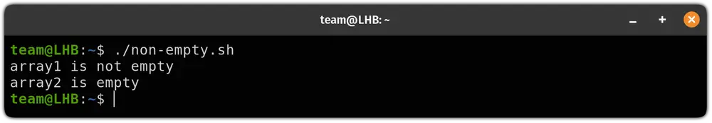 Check If Array Is Empty In Bash