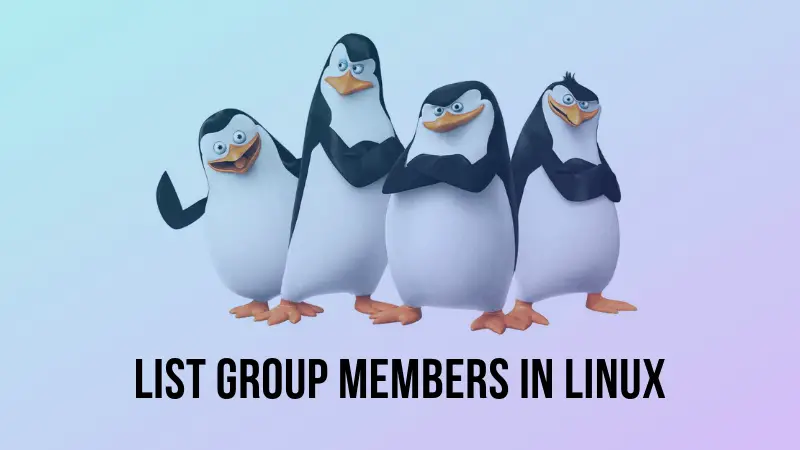 List group members in Linux