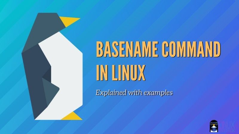 Using Linux Basename Command in Bash Scripts