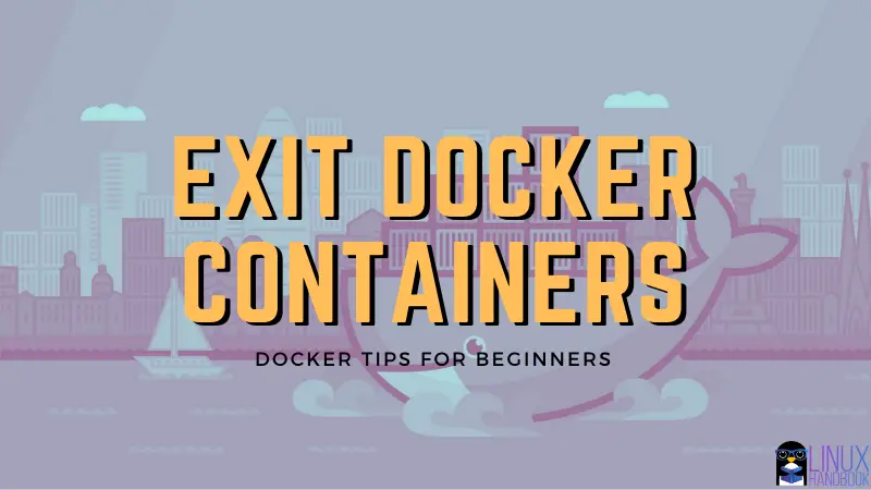 Exit docker container