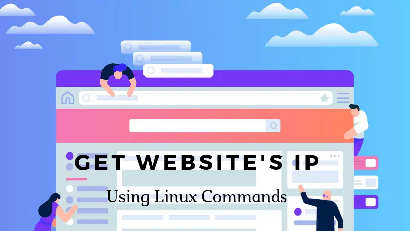 Get website's IP address in Linux
