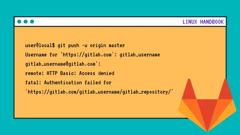 Fixing "HTTP Basic: Access Denied" and "Fatal Authentication Failure" Error With GitLab