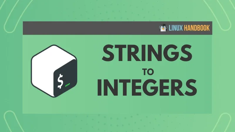 Convert strings to integers in bash