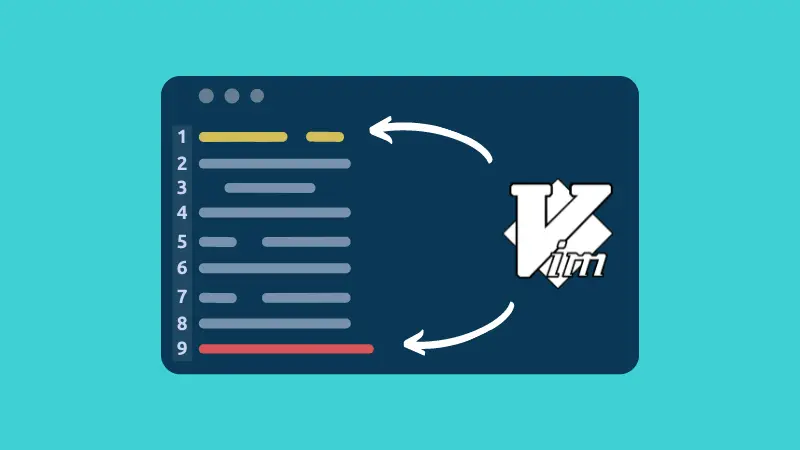 Go to beginning or end of file in Vim