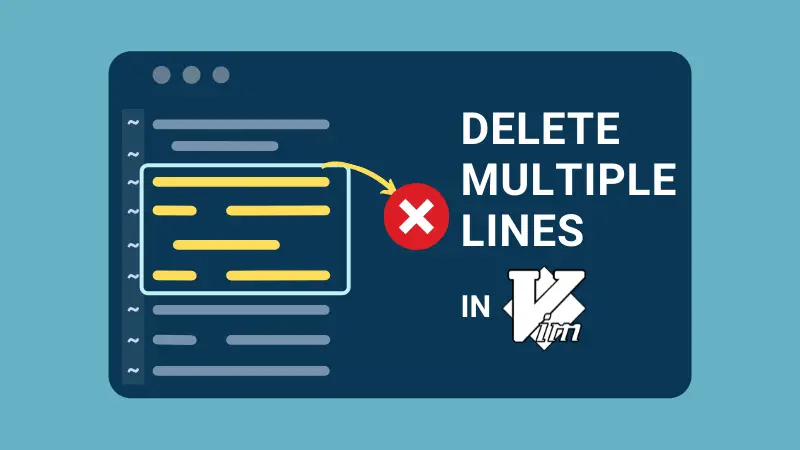 Deleting multiple lines in Vim