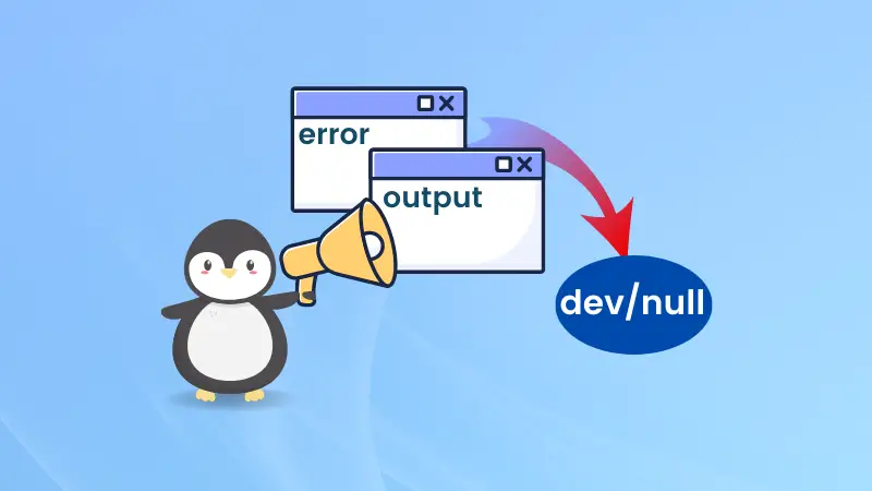 Redirect to dev null in Linux