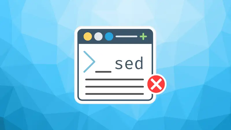 Delete lines with sed