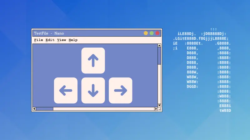Moving Around in Nano Editor