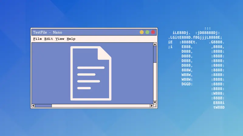 Editing files in nano editor