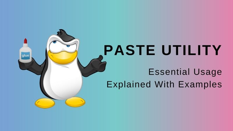 paste command in Linux