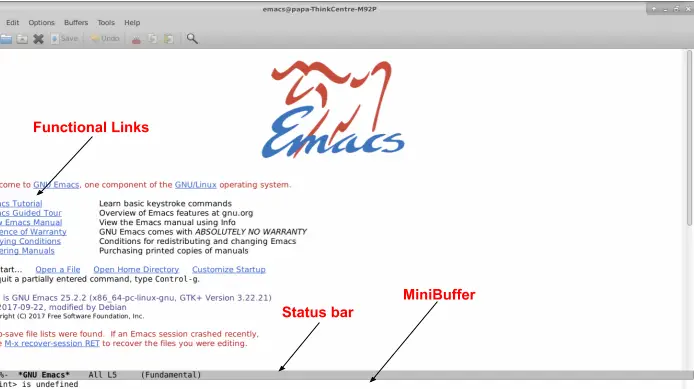 emacs commands