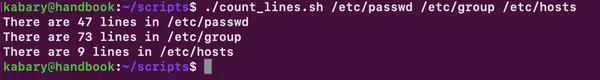 Passing multiple arguments to bash shell script