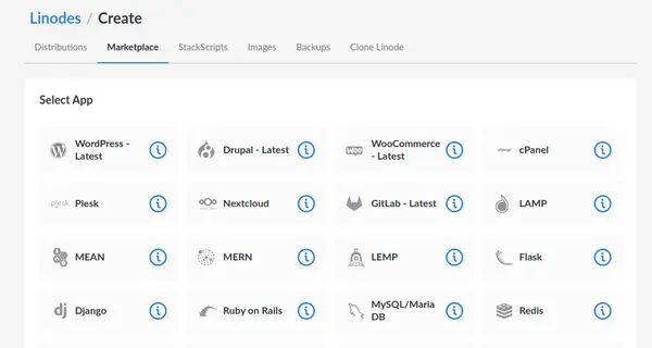 Linode marketplace