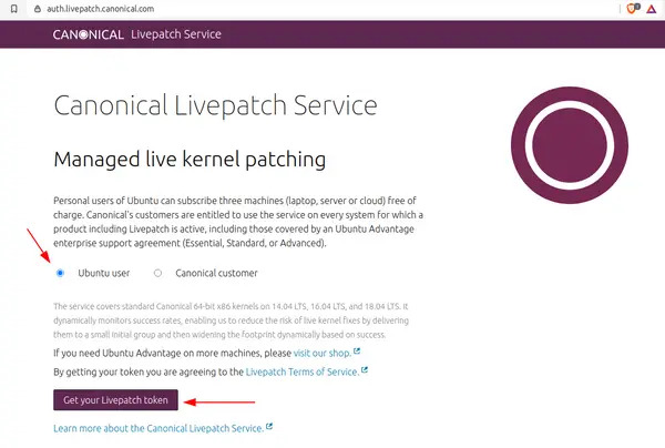 Live kernel patching for Ubuntu servers