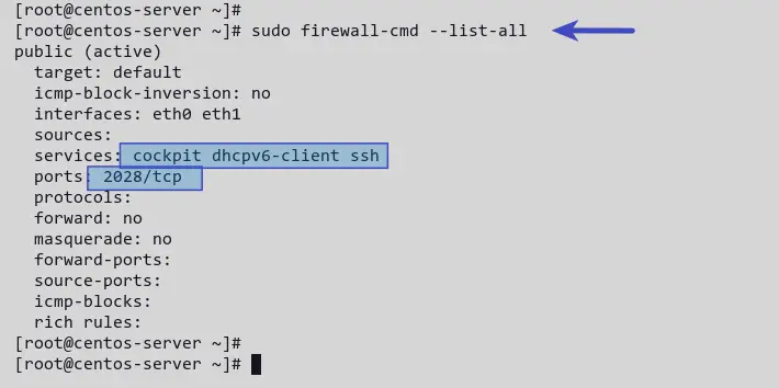 Verify firewalld rules for SSH