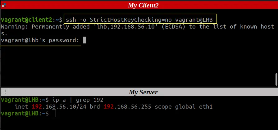 Bypassing Host Key Checking using the StrictHostKeyChecking=no switch