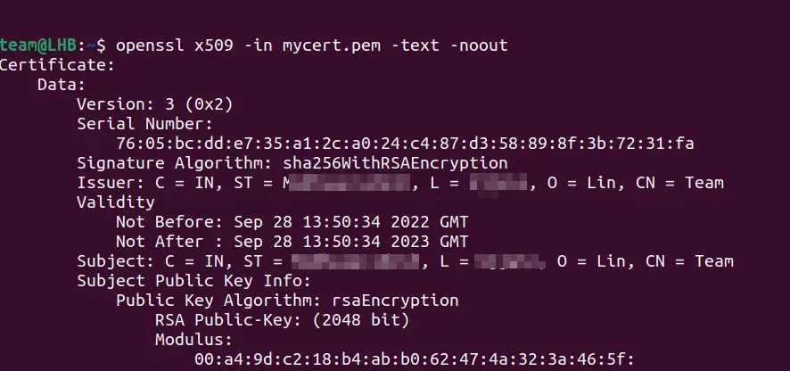 How to Check Certificate with OpenSSL