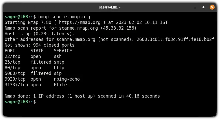 Nmap Command Examples In Linux