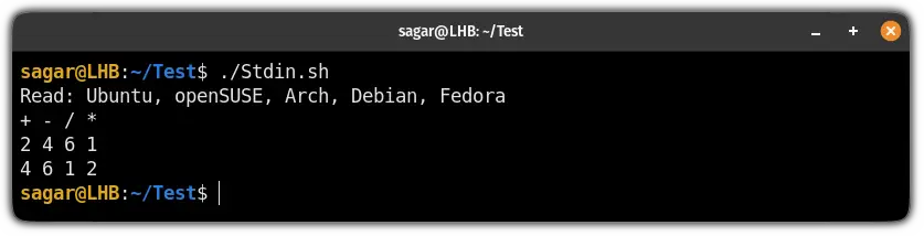 use exec command in shell script to change the standard input to read the file