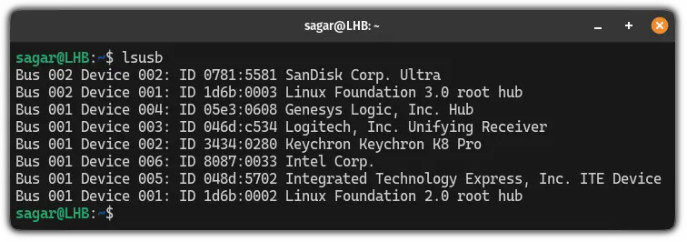 How to List USB Devices in Linux