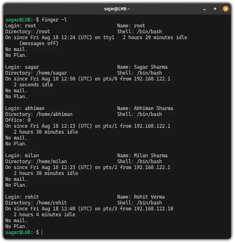 using-finger-command-in-linux