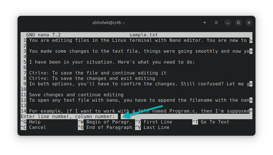 Go To A Specific Line In Nano Editor go-to-a-specific-line-in-nano-editor