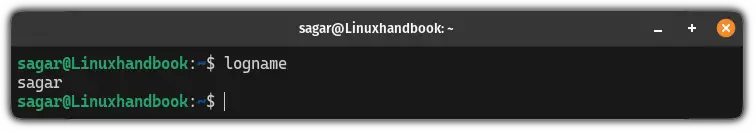 Use logname Command in Linux