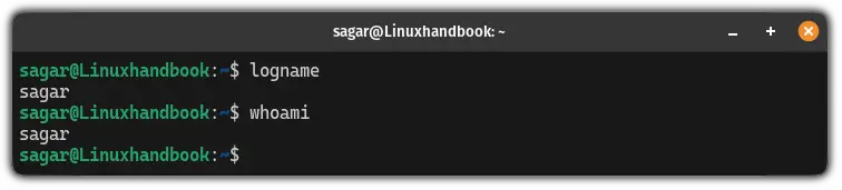Use logname Command in Linux