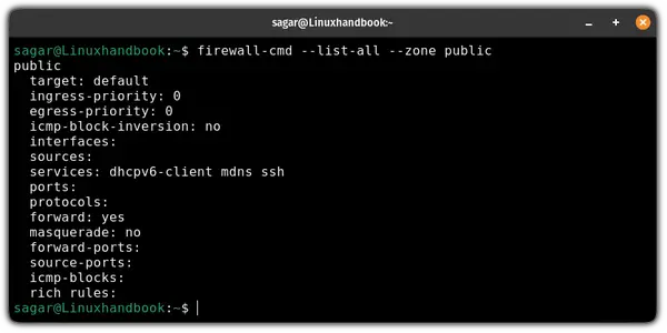 linux firewall add rich rule