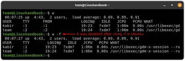 Disable or enable FROM field in Ubuntu